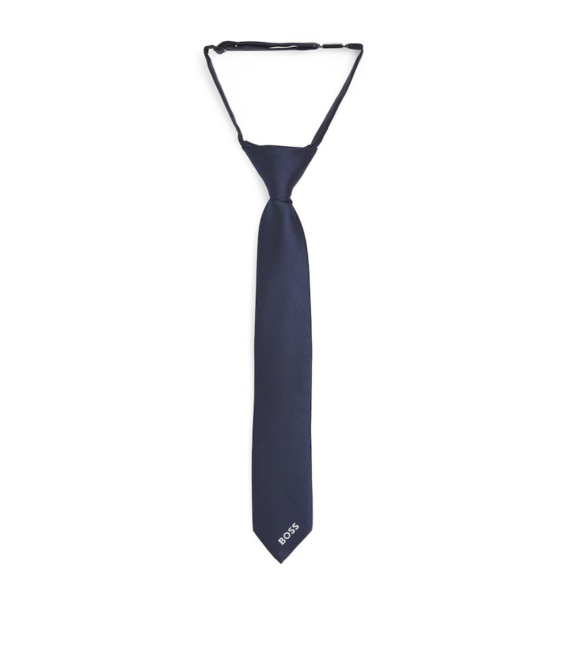 BOSS Kidswear Logo Clip-On Tie