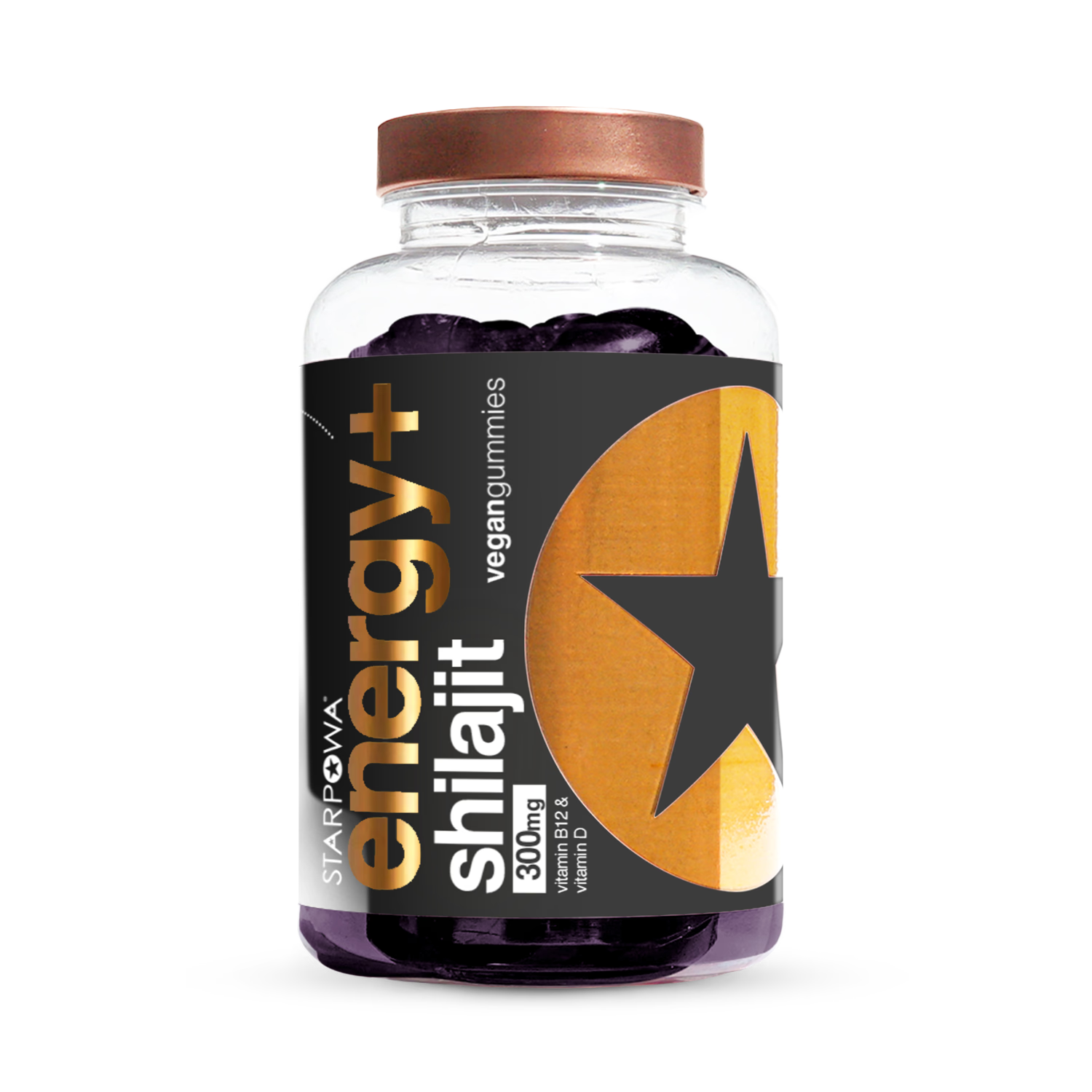 Starpowa Energy+ Shilajit Mixed Berry gummies 60 (British brand)