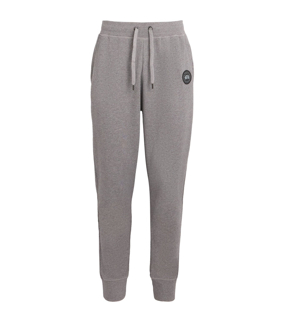 Cashmere and Cotton Blend Sweatpants with Turned-Up Cuffs and Pockets