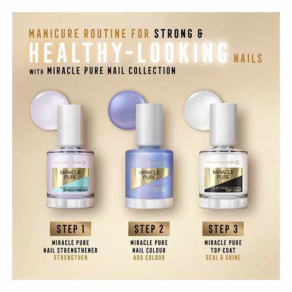 Max Factor nail polish Bright Angelite, imported from the UK.