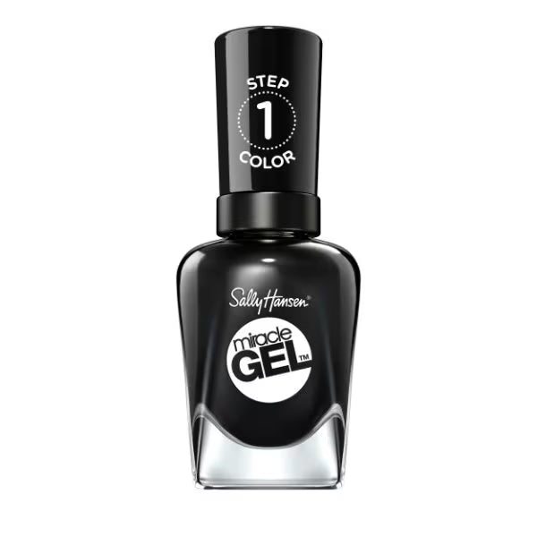 Sally Hansen Miracle Gel nail polish Onyx-Packed (British brand)