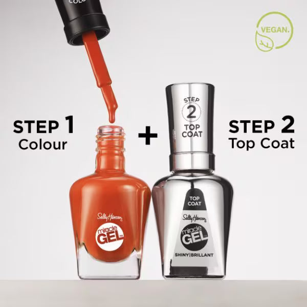 Sally Hansen Miracle Gel nail polish Onyx-Packed (British brand)