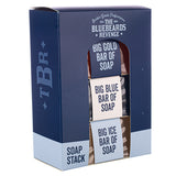 Bluebeards Revenge Soap Stack Gift Set Three Scents 175g per bar (British brand)