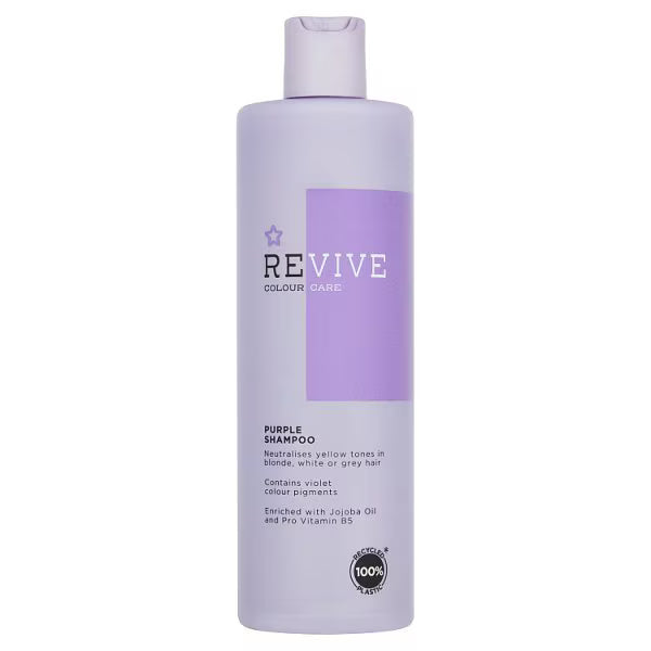 Superdrug Revive Purple Shampoo 400ml bottle (British brand)