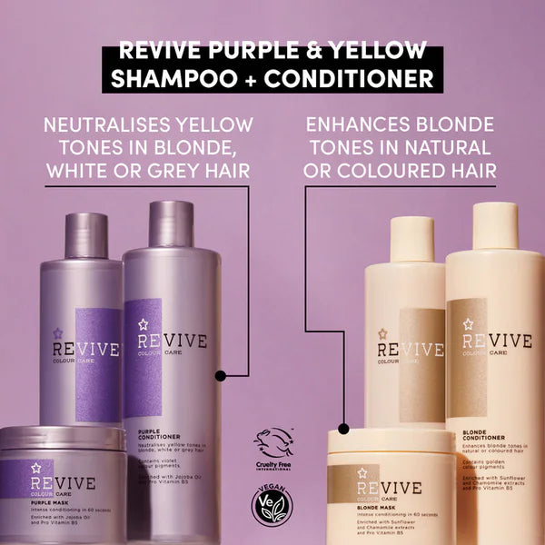 Superdrug Revive Purple Shampoo 400ml bottle (British brand)