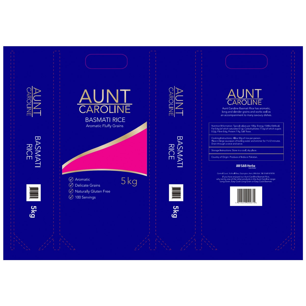 Aunt Caroline Basmati Rice, 5kg - McGrocer