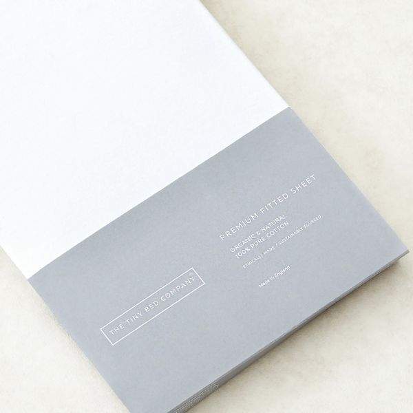 Tiny Bed Co. Organic Travel Cot Sheet 104 x 74cm (British brand)