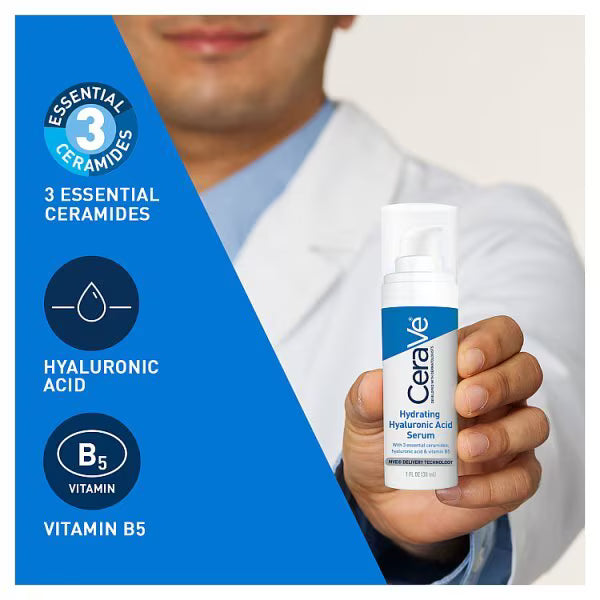 CeraVe Hydrating Hyaluronic Acid Gel Serum 30ml - British product