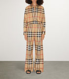 Burberry cotton check trousers - British product
