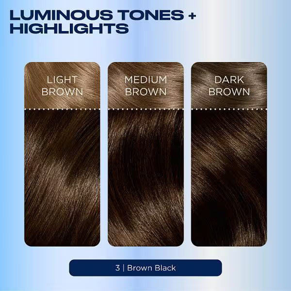 Clairol Nice'n Easy Permanent Hair Dye 3 Brown Black - British product