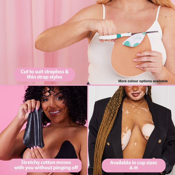 Perky Pear boob tape black 4 pieces, imported from the UK