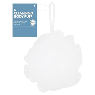 Superdrug Body Puff White Body Cleansing Puff