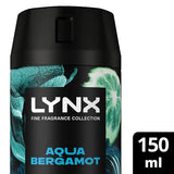 Lynx Fine Fragrance Aqua Bergamot Deodorant Spray 150ml, UK version