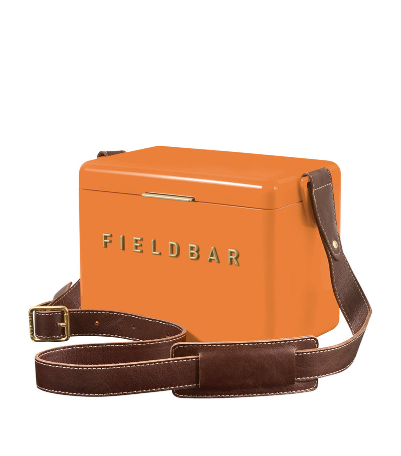 Fieldbar Mini Bar Cooler Box with leather sling 4L - British product