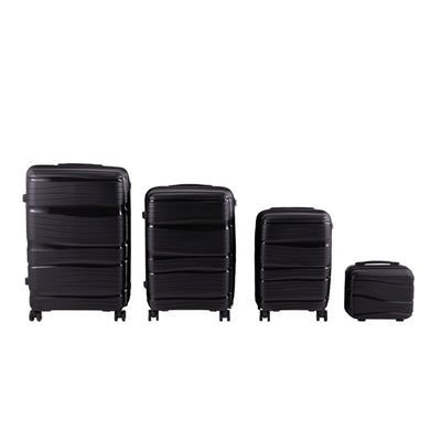 Livingandhome Lockable Travel Suitcase Set 4 Piece