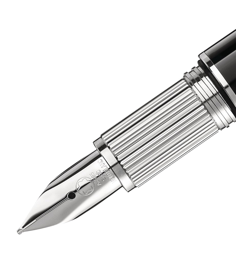 Montblanc StarWalker Doué fountain pen, platinum-plated, 13.5cm length, imported from the UK