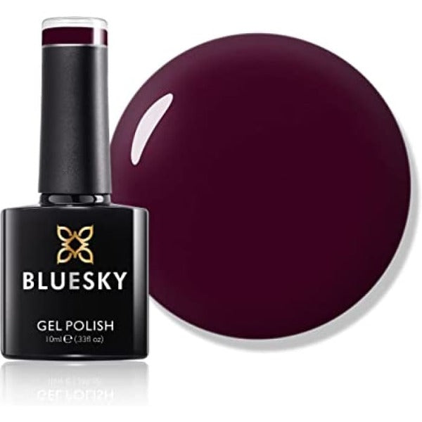 Bluesky Gel Polish Dark Maroon, imported from the UK
