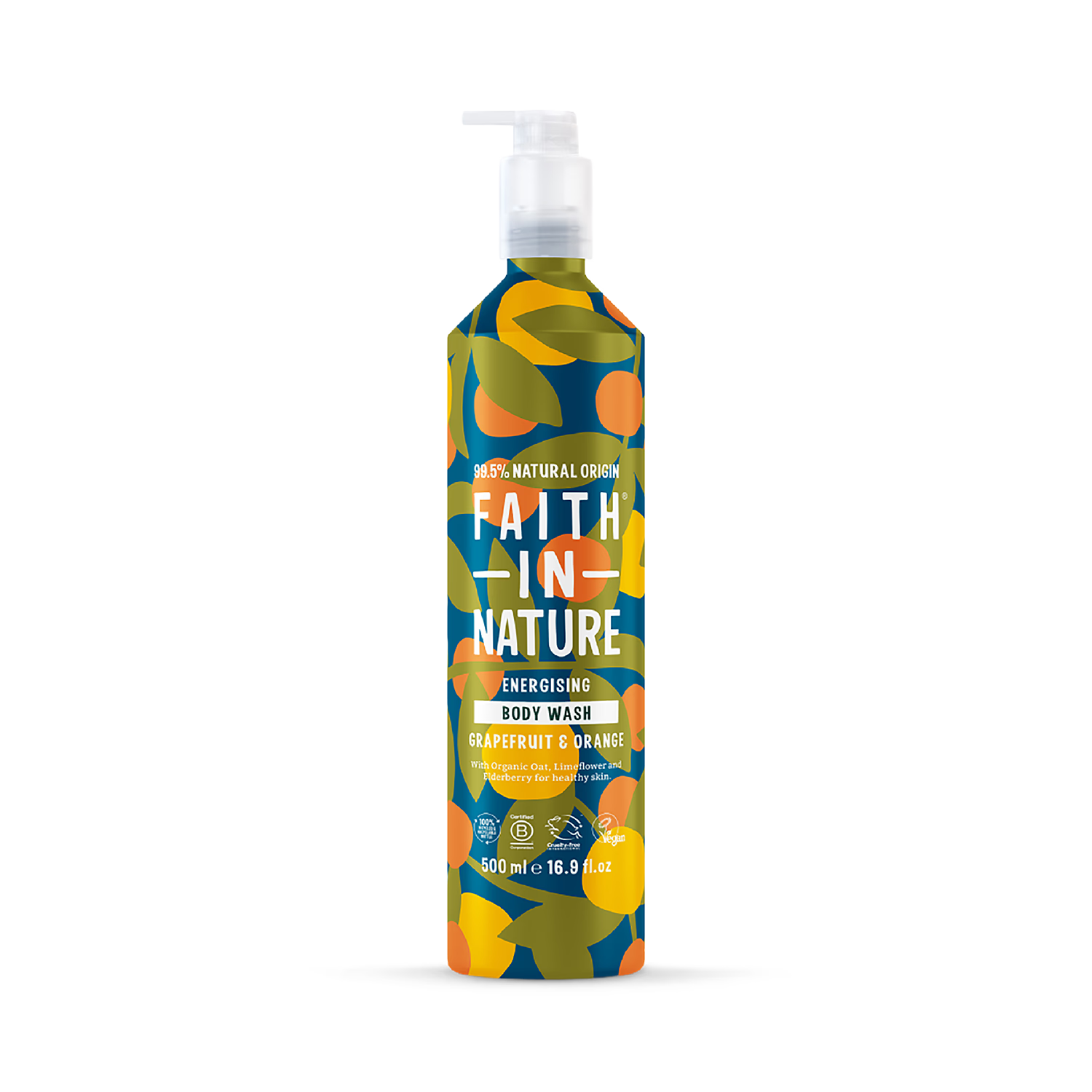 Faith In Nature Body Wash Grapefruit & Orange 500ml - British product