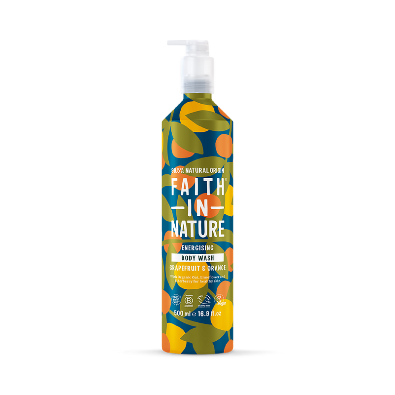 Faith In Nature Body Wash Grapefruit & Orange 500ml - British product