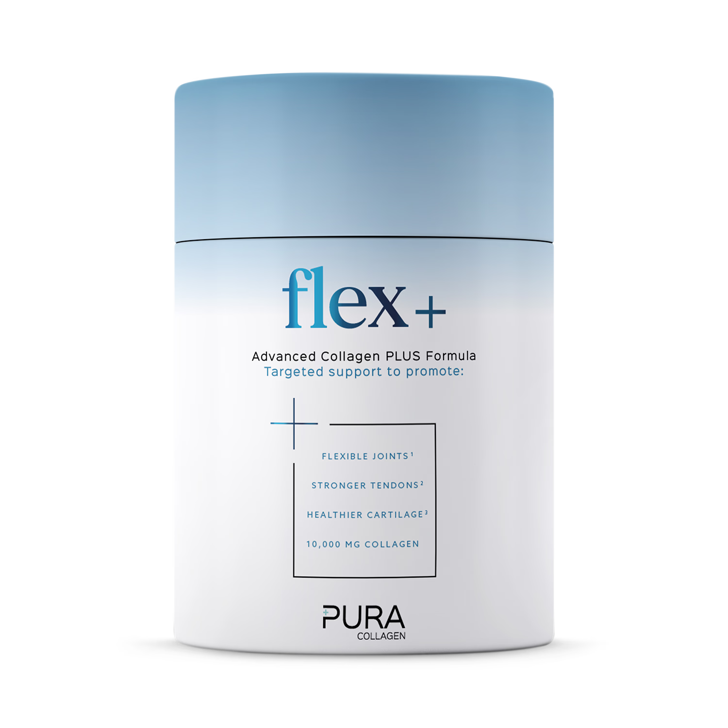 Pura Collagen Flex+ powder 282g, imported from the UK