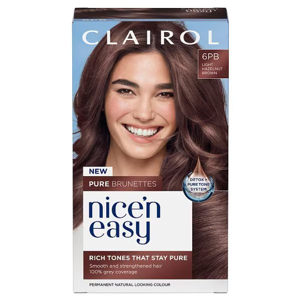 Clairol Nice'n Easy Pure Brunettes permanent hair dye - British product