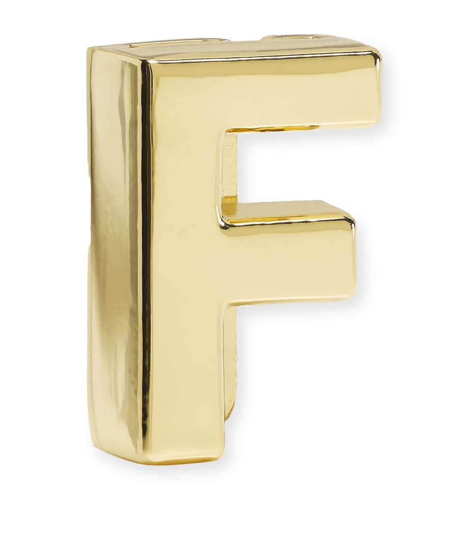 Moleskine gold-plated F notebook charm, imported from the UK