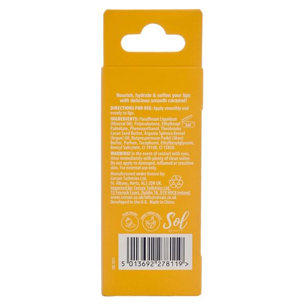Sol Beauty salted caramel vanilla lip oil 3g (British brand)