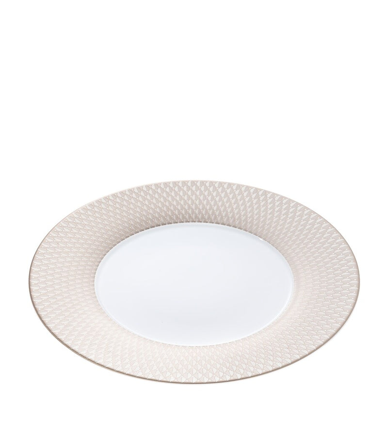 Christofle Malmaison Platinum Impériale porcelain underplate 31cm - British product