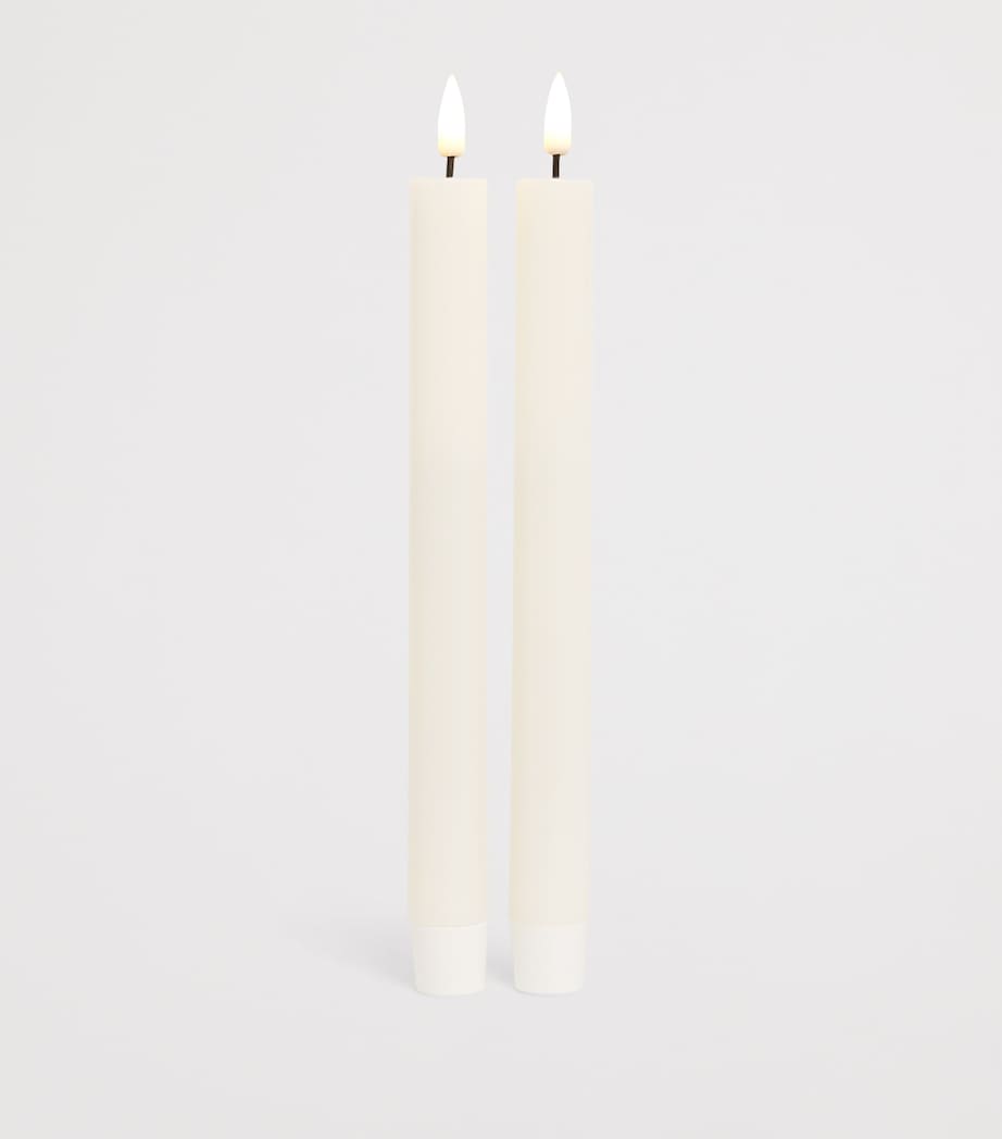 Deluxe Homeart Wax LED Dinner Candles Set of 2 - British product