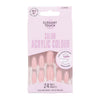 Elegant Touch Rhubarb Ripple pink acrylic nails - British product