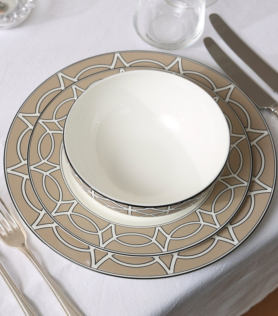 O.W. London set of 2 geometric print dessert plates 21cm, imported from the UK