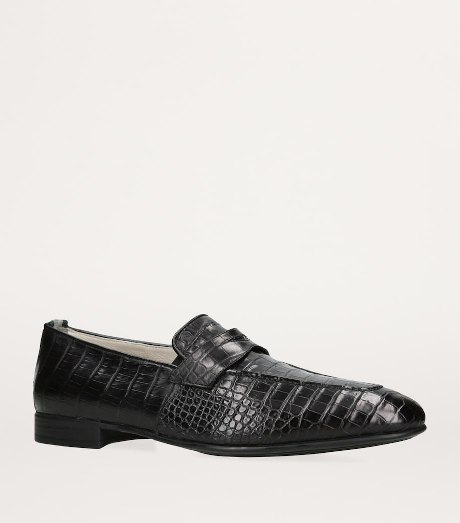 Brotini crocodile leather loafers - British product