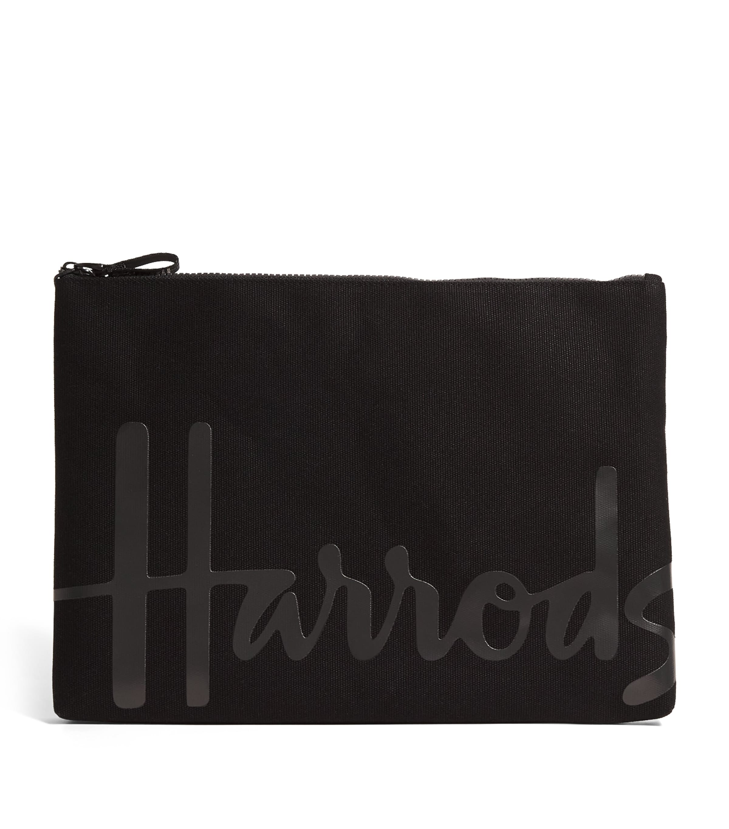 Harrods Large Cotton Logo Pouch
