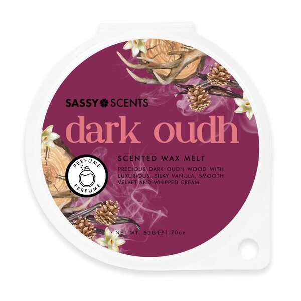 Sassy Scents Dark Oudh Wax Melt 50g (British brand)