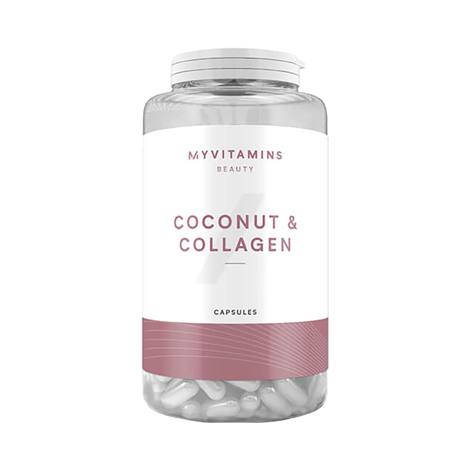 Myvitamins collagen capsules coconut 180 count, imported from the UK
