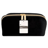 DNR Superdrug black velvet cosmetic bag - British product