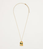 L'ATELIER NAWBAR Yellow Gold, Diamond and Malachite Biladi Palm Necklace