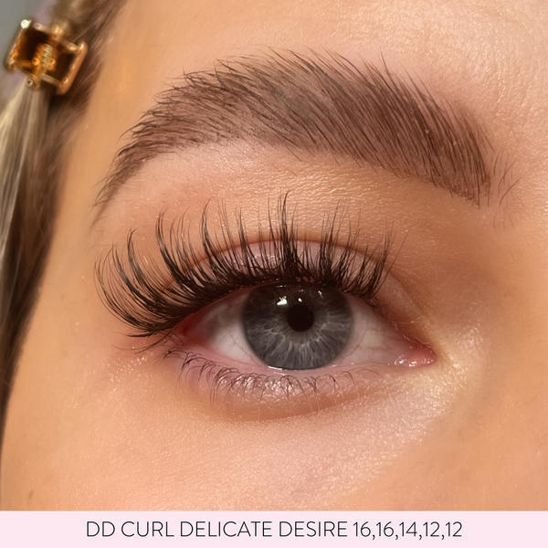 House of Amor Delicate Desire false eyelashes DD curl Medium, UK version