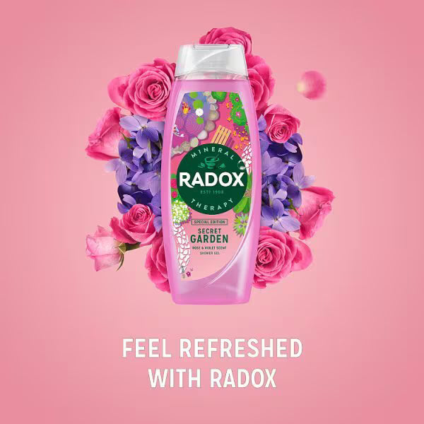 Radox Secret Garden Special Edition Shower Gel 450ml, imported from the UK
