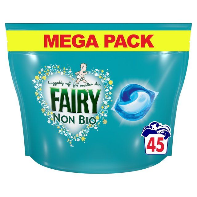 Fairy Non Bio Pods Washing Liquid Capsules for Sensitive Skin   45 per pack