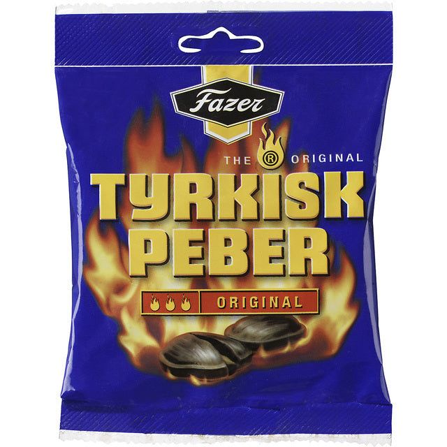 Fazer Tyrkisk Peber Original Hot Salmiak &amp;amp; Pepper Candy   120g
