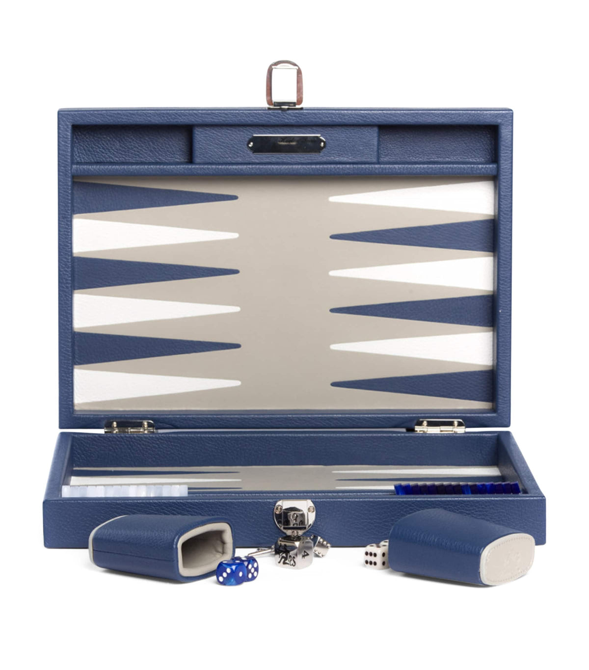 Hector Saxe leather backgammon set, UK version