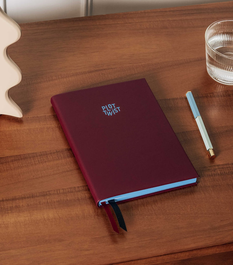 Papier Leather Plot Twist Lined Notebook
