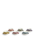 Wedgwood Set of 6 Florentine Tea Bowls and Saucers