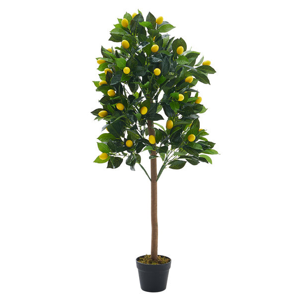 Livingandhome Artificial Potted Lemon Tree 120cm, UK version