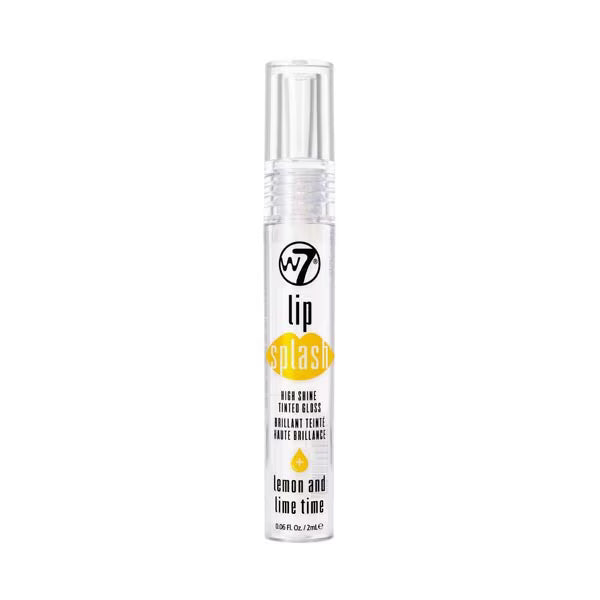 W7 Lip Splash Tinted Gloss Lemon Lime 2ml (British brand)