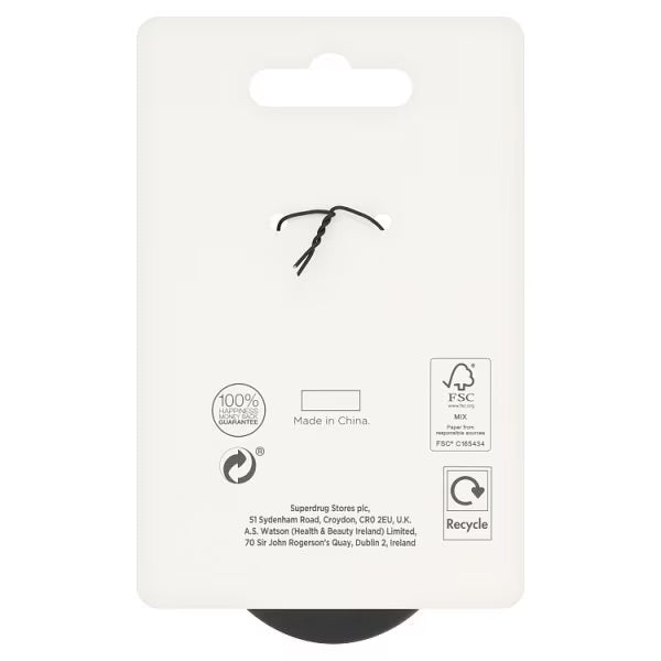 Superdrug compact hair brush with mirror (British brand)