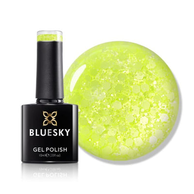 Bluesky Gel Polish Glitter Neon 05 Yellow