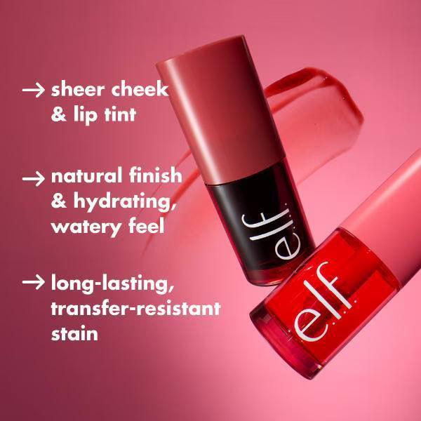 e.l.f. Sheer For It Lip And Cheek Blush Tint Orange (British brand)