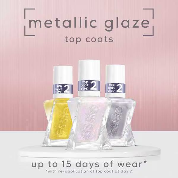 Essie Gel Couture Blushed Metal Top Coat, UK version